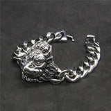 Stainless Steel Eagle Bracelet 316L Band Party Style Big Eagle Biker Bracelet