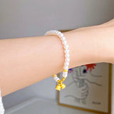 High Pau Electroplated Pearl Convallaria Bracelet