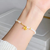 High Pau Electroplated Pearl Convallaria Bracelet