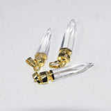 Natural Clear Quartz Crystal Pendant for Jewelry Making