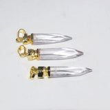 Natural Clear Quartz Crystal Pendant for Jewelry Making