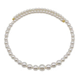 Natural Baroque 8-9mm Shell Pearl Necklace AAA+