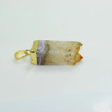 Natural Citrine Quartz Crystal Pendant for Chakras Healing
