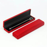 Long Necklace Display Box Velvet Bracelet Packaging Box Engagement Wedding Gift