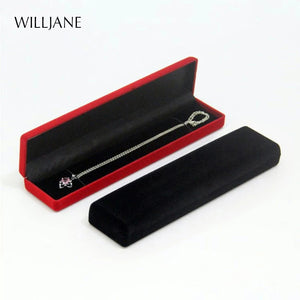 Long Necklace Display Box Velvet Bracelet Packaging Box Engagement Wedding Gift