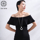 Long Necklace for Women Geometry Jewelry Necklace&Pendants Chain