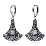 Natural Kyanite Long Pendant 925 Sterling Silver Earrings