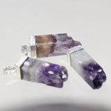 Large Purple Crystal Quartz Pendant for Women Jewelry Making