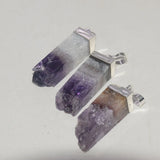 Large Purple Crystal Quartz Pendant for Women Jewelry Making