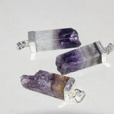Large Purple Crystal Quartz Pendant for Women Jewelry Making