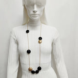 Long Bead Necklace Snake Chain All-Purpose Accessory