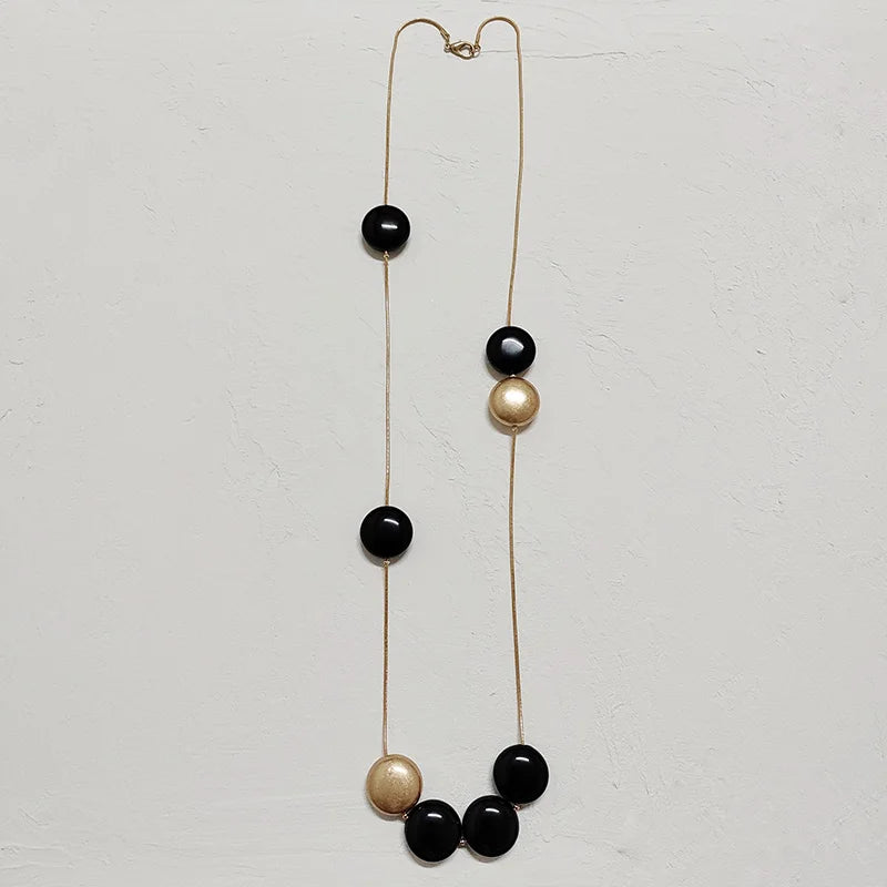 Long Bead Necklace Snake Chain All-Purpose Accessory