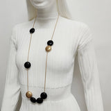 Long Bead Necklace Snake Chain All-Purpose Accessory
