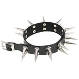 Spiked Choker Collar Leather Goth Necklace Punk Chocker Gothic Accessories