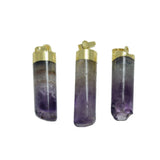 Purple Quartz Crystal Stone Coulomb Pendant