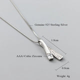 Rhinestone Pendant Snake Bone Chain Necklace