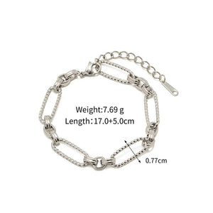 Hollow Weave Stainless Steel Bracelet High Jewelry Women Gift