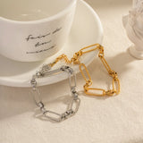 Hollow Weave Stainless Steel Bracelet High Jewelry Women Gift