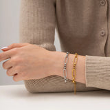 Hollow Weave Stainless Steel Bracelet High Jewelry Women Gift