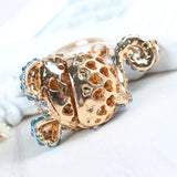 Long Tail Sit Cat Crystal Charm Pendant Purse Bag Key Ring Chain
