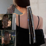 Crystal Tassel Hairpins Vintage Rhinestone Headband Barrettes