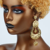 Long Tassel Earrings Exaggerated Hoop Earring Party Jewelry