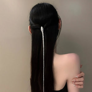 Tassel Rhinestone Snake Hair Band Crystal Headdress Bride Wedding Accessory