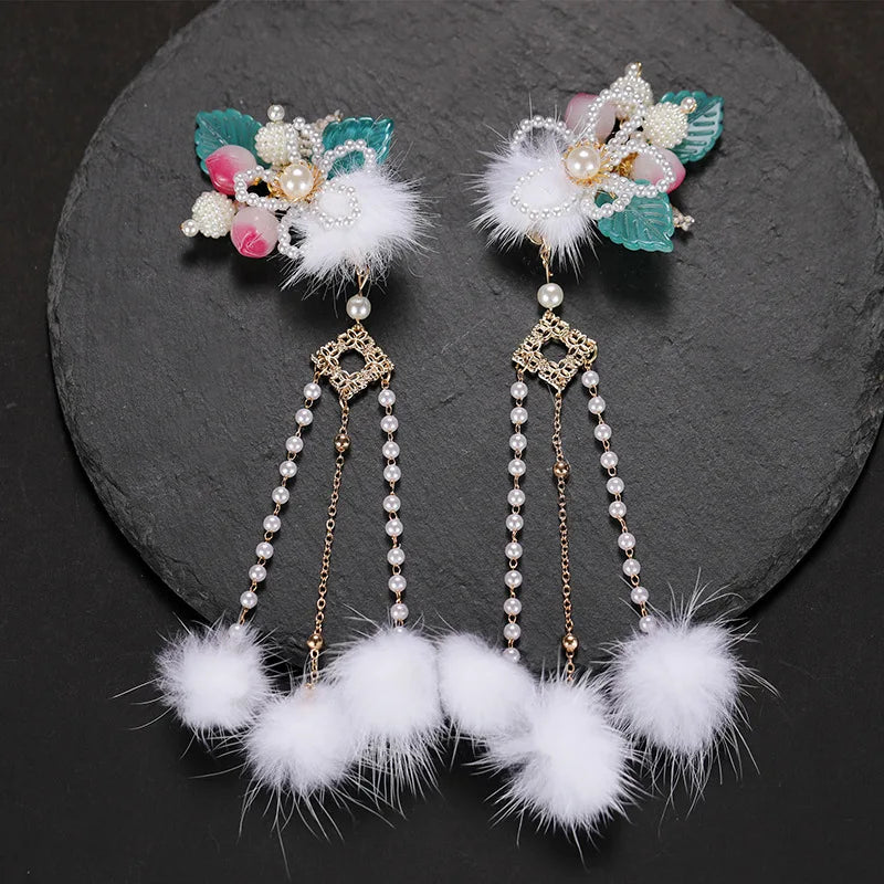 Tassel Hair Clip Hanfu Accessories Vintage Barrettes