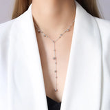 Stainless Steel Tassel Necklace for Women