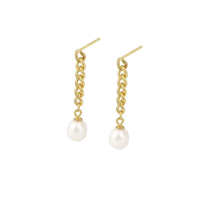 Long Tassel Pearl Drop Earrings for Women Gift Bijoux jewelry OL Pendientes