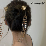 Long Tassel Ethnic Hairpin Vintage Metal Hair Sticks