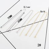 Minimalist Pearl Threader Earrings