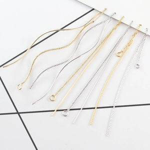 Minimalist Pearl Threader Earrings