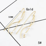 Minimalist Pearl Threader Earrings