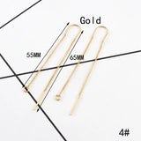 Minimalist Pearl Threader Earrings