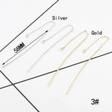 Minimalist Pearl Threader Earrings