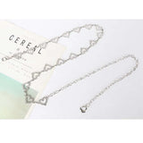 Heart Body Waist Chain Belt Silver Accessories