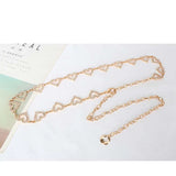Heart Body Waist Chain Belt Silver Accessories