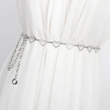 Heart Body Waist Chain Belt Silver Accessories