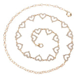 Heart Body Waist Chain Belt Silver Accessories