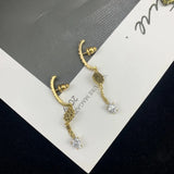 Retro Irregular Pattern Drop Earrings