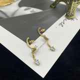 Retro Irregular Pattern Drop Earrings