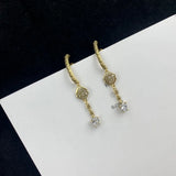 Retro Irregular Pattern Drop Earrings