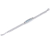 Long Grain Titanium Steel Bracelet