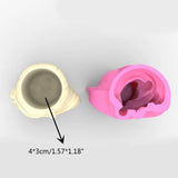 Long-haired Girl Gypsum Silicone Mold for Succulents Concrete Flower Pot Vase
