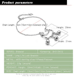 925 Sterling Silver Lock Bracelet for Women