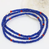 Lapis Lazuli Multi-Layer Bracelet with Magnetic Clasps
