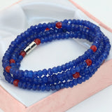 Lapis Lazuli Multi-Layer Bracelet with Magnetic Clasps
