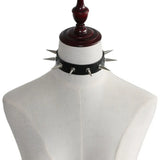 Rivet Spike Leather Collar Sexy Choker Necklace for Women