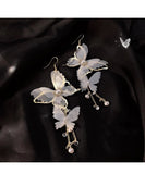 Long Tassel Earrings for Women, Fairy Retro Butterfly Earrings